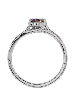 New ⭐ 1 1/2cttw Oval Shape Mystic Topaz and Diamond Ring In Sterling Silver by Belk & Co. 😍 8 New ⭐ 1 1/2cttw Oval Shape Mystic Topaz and Diamond Ring In Sterling Silver by Belk & Co. 😍 -DealsBelk & Co. Store Belk 17179