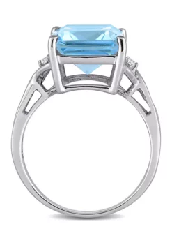 Best reviews of 🛒 7.5 ct. t.w. Blue Topaz Cocktail Ring in Sterling Silver by Belk & Co. 👍 -DealsBelk & Co. Store Belk 1720