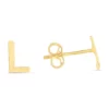 Cheapest 🎉 14KY Yellow Gold Initial-L Post Earring by Belk & Co. 👏