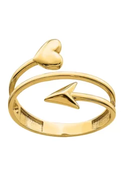 Top 10 🔔 14K Yellow Gold Heart and Arrow Ring by Belk & Co. ✨ -DealsBelk & Co. Store Belk 17243