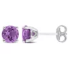 Flash Sale 🎁 1.33 CT TGW Amethyst Stud Earrings in Sterling Silver by Belk & Co. 💯
