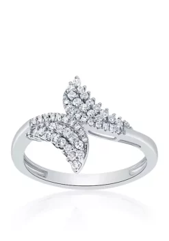 Best reviews of 💯 0.33 ct. t.w. Diamond Bypass Ring in 10K White Gold by Belk & Co. ⌛