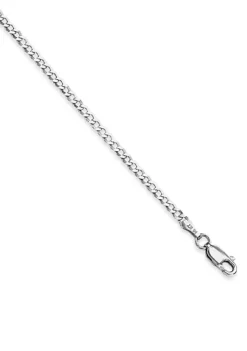 Wholesale ๐คฉ 14k White Gold Curb Chain Anklet by Belk & Co. ๐ฅ