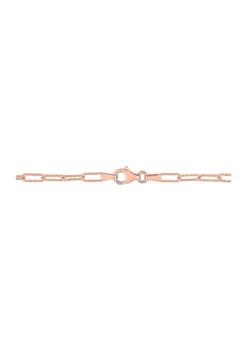 Wholesale ✨ 18k Rose Gold Plated Sterling Silver Fancy Paperclip Chain Necklace by Belk & Co. 🎁 -DealsBelk & Co. Store Belk 17305