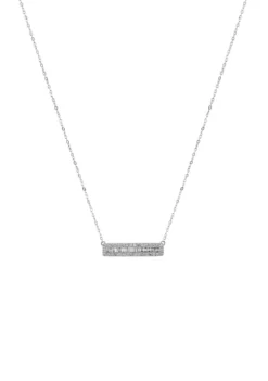 Promo ✨ 1/4 ct. t.w. Diamond Bar Necklace in Sterling Silver by Belk & Co. 💯 -DealsBelk & Co. Store Belk 1731