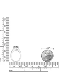 Deals ✔️ 3/4 ct. t.w. Black Onyx and 1/3 ct. t.w. White Topaz Ring in Sterling Silver by Belk & Co. 🌟 -DealsBelk & Co. Store Belk 17327