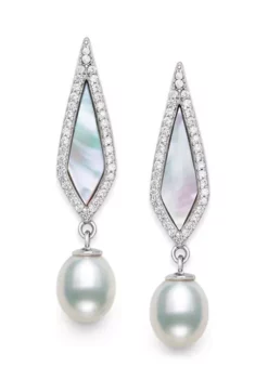 Discount ⭐ Mother of Pearl & Freshwater Pearl Earrings by Belk & Co. 🔔 -DealsBelk & Co. Store Belk 17346