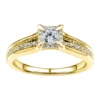 Best deal 🌟 1/2 ct. t.w. Diamond Engagement Ring in 10K Yellow Gold by Belk & Co. 🤩