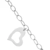 Best reviews of 🌟 14K White Gold Polished Dangle Heart 7.25 Inch Bracelet by Belk & Co. 🤩