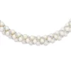 Best reviews of ❤️ Sterling Silver Rhodium 6-7mm Freshwater Cultured Pearl/Glass Bead Twisted Necklace by Belk & Co. 🔥