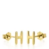 Discount 🌟 10k Yellow Gold H Initial Earrings by Belk & Co. 🌟