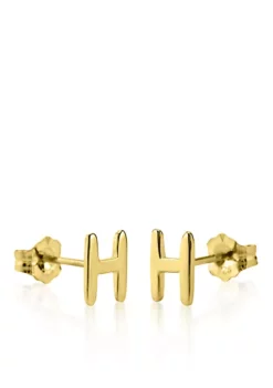 Discount 🌟 10k Yellow Gold H Initial Earrings by Belk & Co. 🌟 -DealsBelk & Co. Store Belk 17432