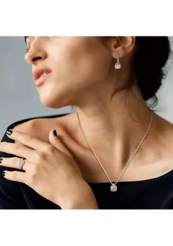 Brand new 😉 3- Piece Set of 2.1 ct. t.g.w. Aquamarine and 1/2 ct. t.w. Diamond Earrings, Pendant with Chain and Ring in 10K White Gold by Belk & Co. 🔥 -DealsBelk & Co. Store Belk 17442