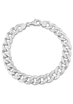 Cheap ⭐ 10.2MM Curb Link Chain Anklet in Sterling Silver, 9" by Belk & Co. 👍