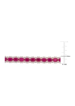 Discount 👍 16.8 ct. t.w. Ruby and 2.25 ct. t.w. Diamond Tennis Bracelet in 14k Rose Gold by Belk & Co. 🎉 5 Discount 👍 16.8 ct. t.w. Ruby and 2.25 ct. t.w. Diamond Tennis Bracelet in 14k Rose Gold by Belk & Co. 🎉 -DealsBelk & Co. Store Belk 17482