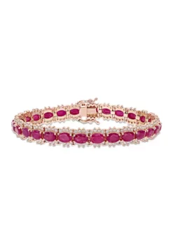 Discount 👍 16.8 ct. t.w. Ruby and 2.25 ct. t.w. Diamond Tennis Bracelet in 14k Rose Gold by Belk & Co. 🎉 7 Discount 👍 16.8 ct. t.w. Ruby and 2.25 ct. t.w. Diamond Tennis Bracelet in 14k Rose Gold by Belk & Co. 🎉 -DealsBelk & Co. Store Belk 17484