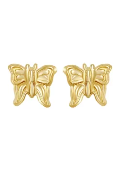 Wholesale ❤️ Kids Butterfly Earrings in 14K Yellow Gold by Belk & Co. ❤️ -DealsBelk & Co. Store Belk 1752