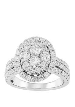Discount 🎁 2 ct. t.w. Diamond Ring in 10K White Gold by Belk & Co. 👍 -DealsBelk & Co. Store Belk 17547