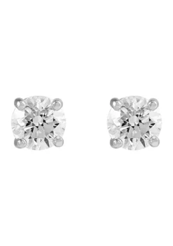 Best Sale ๐ 1 ct. t.w. Diamond Stud Earrings in 14K White Gold by Belk & Co. ๐คฉ