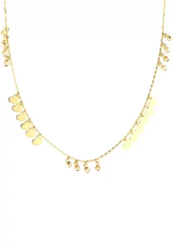 Hot Sale 😀 Bead Hearts Station Necklace in 10K Yellow Gold by Belk & Co. 🌟 -DealsBelk & Co. Store Belk 17566