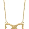 Best deal 👏 14K Yellow Gold Polished Infinity with Heart 18 Inch Necklace by Belk & Co. 💯