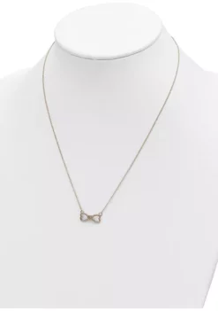 Best deal 👏 14K Yellow Gold Polished Infinity with Heart 18 Inch Necklace by Belk & Co. 💯 -DealsBelk & Co. Store Belk 17569