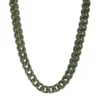 Brand new ⌛ Stainless Steel 6 Millimeter Foxtail Chain Necklace with Military Green Ion Plating, 24 Inch by Belk & Co. 🥰