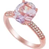 Wholesale 🎁 1/4 ct. t.w. Diamonds and 2.4 ct. t.w. Pink Amethyst Ring in 14K Rose Gold by Belk & Co. 🛒