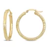Top 10 🧨 32 Millimeter Textured Hoop Earrings in 10k Yellow Gold by Belk & Co. 🔔