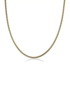 Best deal ๐งจ Stainless Steel 3.5 Millimeter Round Box Chain Necklace with Gold Tone Ion Plating, 24 Inch by Belk & Co. โญ
