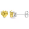 Budget 😉 1.4 CT TGW Citrine Post Earrings Silver by Belk & Co. 🌟