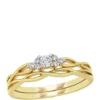 Brand new 🥰 2 Piece 1/6 ct. t.w. Diamond Infinity Bridal Set in 10k Yellow Gold by Belk & Co. 🔥