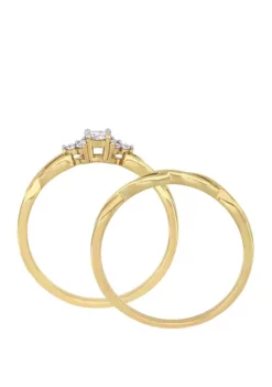 Brand new ๐ฅฐ 2 Piece 1/6 ct. t.w. Diamond Infinity Bridal Set in 10k Yellow Gold by Belk & Co. ๐ฅ 6 Brand new ๐ฅฐ 2 Piece 1/6 ct. t.w. Diamond Infinity Bridal Set in 10k Yellow Gold by Belk & Co. ๐ฅ -DealsBelk & Co. Store Belk 17721