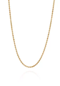Cheapest 👍 2.5 Millimeter Glitter Necklace in 14K Yellow Gold by Belk & Co. 🔥 -DealsBelk & Co. Store Belk 1775