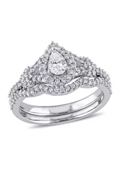 Top 10 🥰 3/4 CT TW Pear and Round Shape Diamond Halo Split Shank Bridal Set in 14k White Gold by Belk & Co. 👏 11 Top 10 🥰 3/4 CT TW Pear and Round Shape Diamond Halo Split Shank Bridal Set in 14k White Gold by Belk & Co. 👏 -DealsBelk & Co. Store Belk 17757