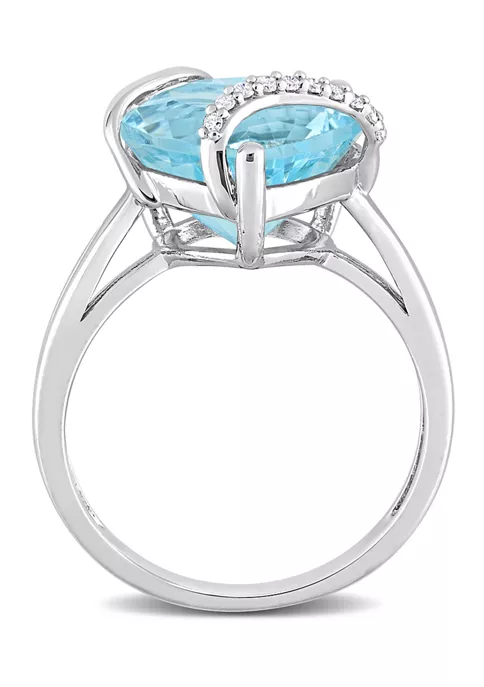Wholesale ๐งจ 9 CT TGW Sky Blue Topaz and Diamond Accent Heart Wrapped Ring in Sterling Silver by Belk & Co. ๐ 5 Wholesale ๐งจ 9 CT TGW Sky Blue Topaz and Diamond Accent Heart Wrapped Ring in Sterling Silver by Belk & Co. ๐ - Image 5