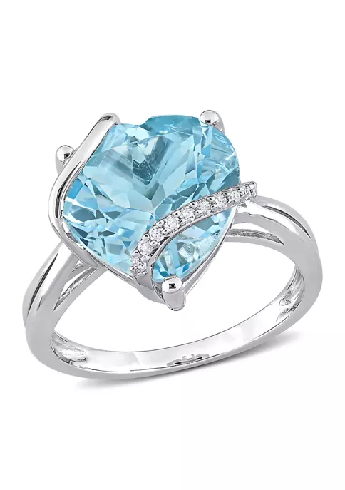 Wholesale ๐งจ 9 CT TGW Sky Blue Topaz and Diamond Accent Heart Wrapped Ring in Sterling Silver by Belk & Co. ๐ 6 Wholesale ๐งจ 9 CT TGW Sky Blue Topaz and Diamond Accent Heart Wrapped Ring in Sterling Silver by Belk & Co. ๐ - Image 6
