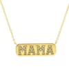 Cheapest 🎉 1/8 ct. t.w. Diamond Mama Necklace in Gold Over Silver by Belk & Co. 👏