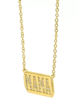 Cheapest 🎉 1/8 ct. t.w. Diamond Mama Necklace in Gold Over Silver by Belk & Co. 👏 -DealsBelk & Co. Store Belk 17786