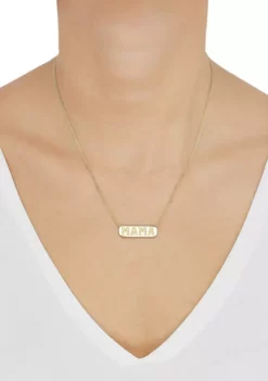 Cheapest 🎉 1/8 ct. t.w. Diamond Mama Necklace in Gold Over Silver by Belk & Co. 👏 -DealsBelk & Co. Store Belk 17788