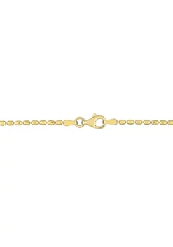 Hot Sale ⭐ Oval Ball Chain Necklace in 18k Yellow Gold Plated Sterling Silver, 18" by Belk & Co. 👏 -DealsBelk & Co. Store Belk 17818