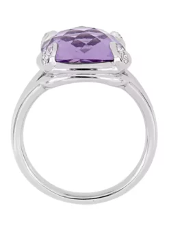 Best Sale 👍 7.8 ct. t.w. Amethyst and 1/10 ct. t.w. White Topaz Split Shank Cocktail Ring in Sterling Silver by Belk & Co. ✨ 6 Best Sale 👍 7.8 ct. t.w. Amethyst and 1/10 ct. t.w. White Topaz Split Shank Cocktail Ring in Sterling Silver by Belk & Co. ✨ -DealsBelk & Co. Store Belk 17842