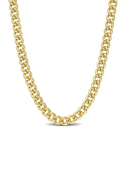 Wholesale 🎁 18k Yellow Gold Plated Sterling Silver 6.5mm Curb Link Chain Necklace by Belk & Co. 🥰 -DealsBelk & Co. Store Belk 17905