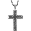 Wholesale 🛒 Stainless Steel Antique Finish Cross Pendant on 24 Inch Wheat Chain by Belk & Co. 🎁