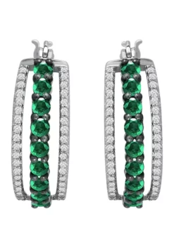 Cheapest ๐งจ Lab Created 1.44 ct. t.w. Created Green Quartz and Created White Sapphire Hoop Earrings, Sterling Silver by Belk & Co. ๐ 7 Cheapest ๐งจ Lab Created 1.44 ct. t.w. Created Green Quartz and Created White Sapphire Hoop Earrings, Sterling Silver by Belk & Co. ๐ -DealsBelk & Co. Store Belk 17966