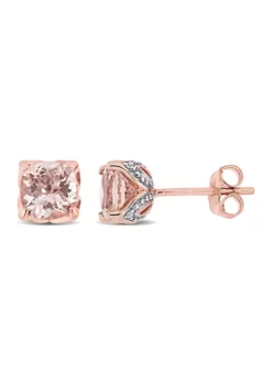 Flash Sale ⌛ 1.88 ct. t.w. Morganite and Diamond Accent Stud Earrings in 10k Rose Gold by Belk & Co. ❤️ 7 Flash Sale ⌛ 1.88 ct. t.w. Morganite and Diamond Accent Stud Earrings in 10k Rose Gold by Belk & Co. ❤️ -DealsBelk & Co. Store Belk 17973