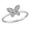 Promo 🎁 1/8 ct. t.w. Diamond Butterfly Ring in 10K White Gold by Belk & Co. 🛒