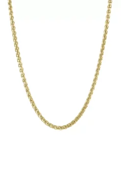 Best Pirce 😀 Stainless Whole Gold Ion Plated Wheat Chain Necklace by Belk & Co. ✔️