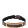 Best Pirce 🧨 Stainless Steel and Wood Cable Bracelet with Brown IP by Belk & Co. 👍