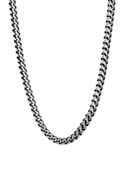 Best deal 🤩 Stainless Steel 5 Millimeter Foxtail Chain Necklace with Two-Tone Black Ion Plating, 24 Inch by Belk & Co. 🛒 -DealsBelk & Co. Store Belk 18020